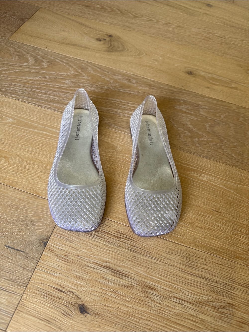 Jeffrey Campbell Light Lavender Woven Ballet Flats